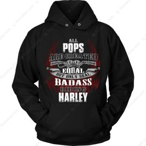 All Pops Are Created Equal with Flames and Handlebars Harley-Davidson Hoodie