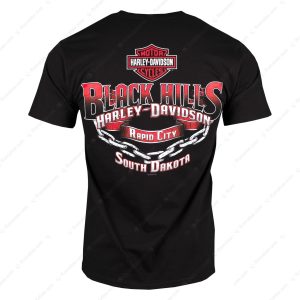 Black Hills Harley Davidson Rapid City Merch Motorcycle Harley Davidson South Dakota T Shirt 2