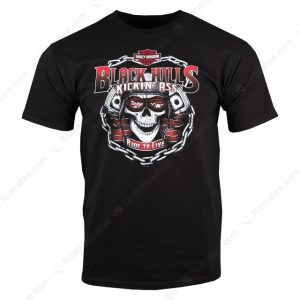 Black Hills Harley Davidson Rapid City Merch Motorcycle Harley Davidson South Dakota T Shirt