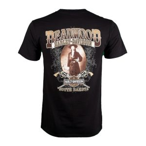 Deadwood Harley Davidson Wild Bill Guns Merch Motorcycle Harley Davidson South Dakota T Shirt 2