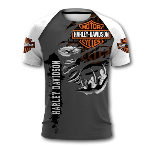 Eagle Sharp Claws Harley-Davidson Merch, Harley-Davidson Powerful T-Shirt