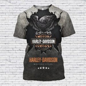 Harley Davidson Eagle Screw It Lets Ride Merch Personalized Eagle and American Flag Graphics Hoodie 2 T Shirt