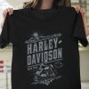 Harley-Davidson Skeleton Motorcycle Merch, Harley-Davidson Ride Free T-Shirt