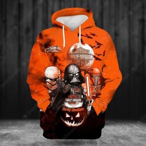 Harley-Davidson Star Wars Halloween 3D All Over Print Hoodie