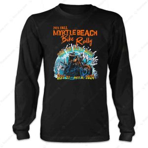 Ride The Rally Wave Shirt Fall Rally Myrtle Beach 2024 Merch 2 Long Sleeve