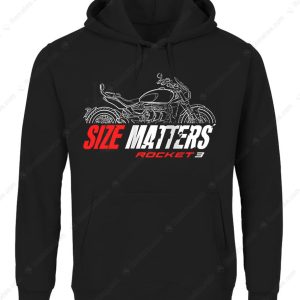 Rocket 3 Size Matters Humor Biker Tee Power Enthusiast Triumph Rocket III Shirt 2 hoodie