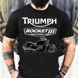 Rocket III Powerful Engine Tribute Classic T Shirt Triumph Rocket III 2300cc Rider Tee 1