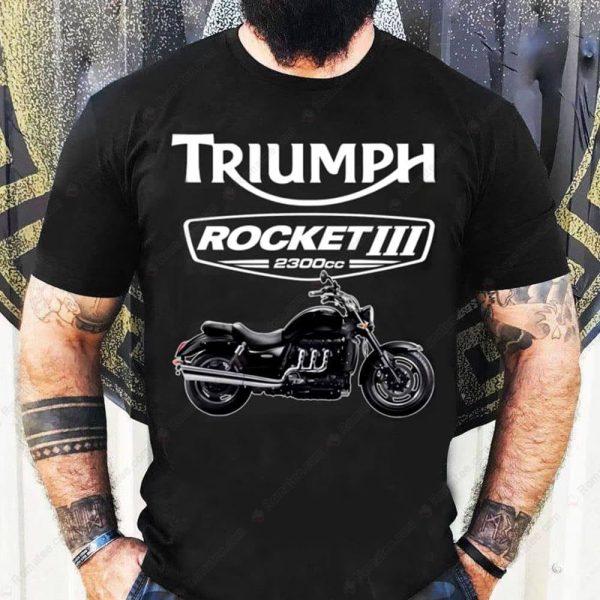 Rocket III Powerful Engine Tribute Classic T-Shirt, Triumph Rocket III 2300cc Rider Tee