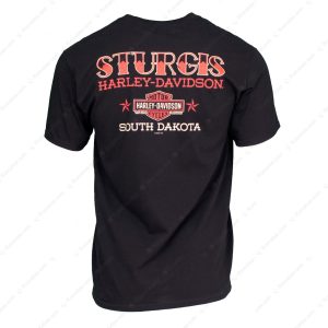 Sturgis Harley Davidson Pinup Motorcycle South Dakota T Shirt 2