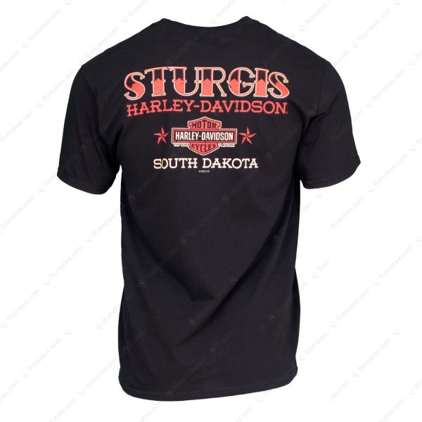 Sturgis Harley-Davidson Pinup Motorcycle South Dakota T-Shirt