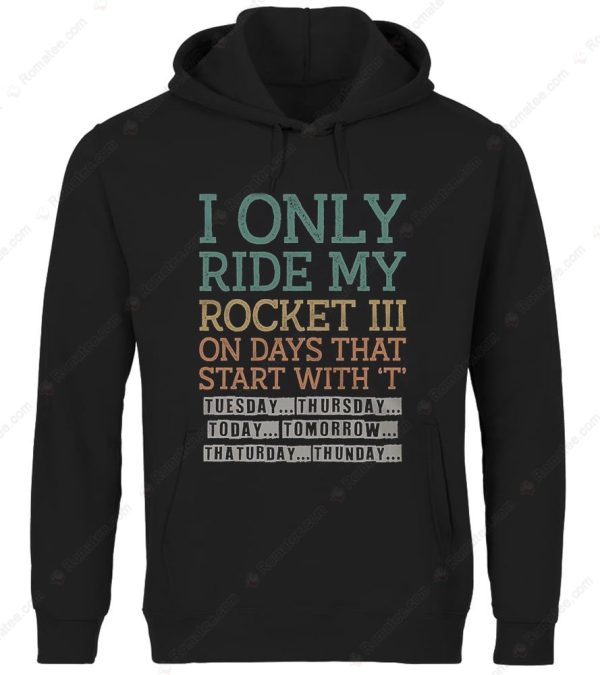 Triumph Rocket III Riders Everyday Funny T-Shirt, Rocket III Riders Wordplay Tee