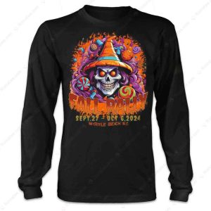 Witch Hat Skull Myrtle Beach 2024 Merch, Myrtle Beach Fall Rally Sept 27 – Oct 6 2024 Shirt