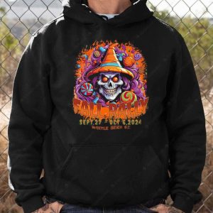 Witch Hat Skull Myrtle Beach 2024 Merch Myrtle Beach Fall Rally Sept 27 Oct 6 2024 Shirt 3 Hoodie