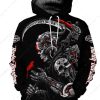 Dark and Moody Steampunk Skull Harley-Davidson 3D All Over Print Hoodie