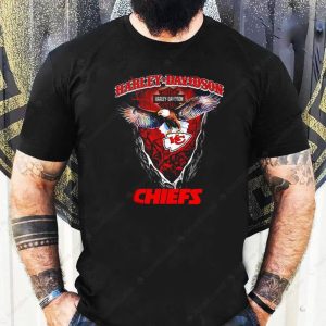 Harley Davidson Eagle Kansas City Chiefs T-Shirt, Majestic Eagle & Harley-Davidson Shirt