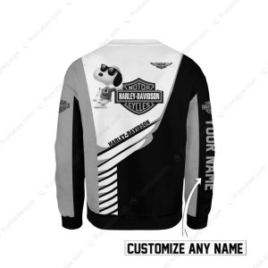 Harley-Davidson Snoopy Sunglasses Hoodie, Classic Black and White Harley-Davidson Sweashirt