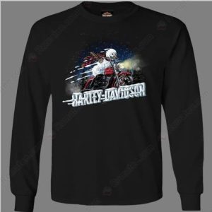 Harley-Davidson Snowman Adventure Shirt, Winter Wonderland Motorcycle Long Sleeve Shirt