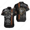 Harley-Davidson Sugar Skull Shirt, Harley Davidson Eagle Logo Hawaiian Shirt