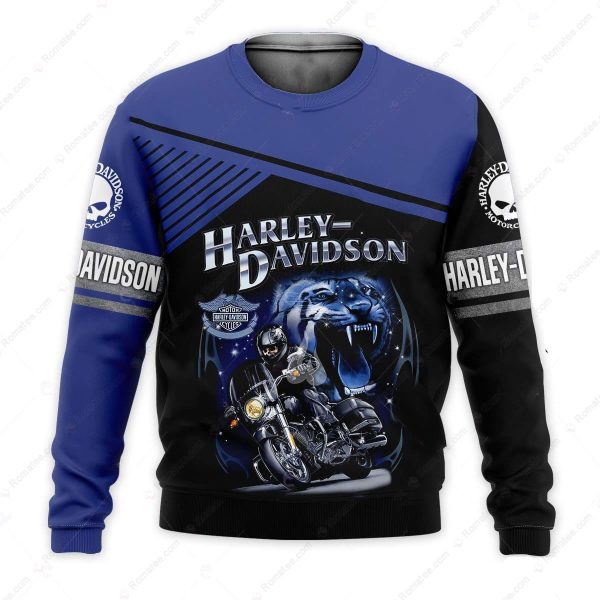 Harley-Davidson Tiger Sweatshirt, Harley-Davidson Motorcycle Sweatshirt