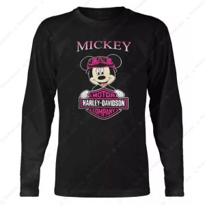 Mickey Mouse Aviator Goggles Harley Davidson Merch Classic Mickey Mouse Hoodie 2 Long Sleeve