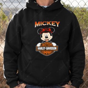 Mickey Mouse Disney Hug Motor Harley Davidson T Shirt Mickey Mouse And Harley Davidson Adventure Hoodie 1 Hoodie