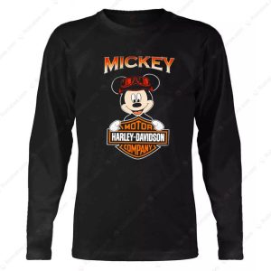 Mickey Mouse Disney Hug Motor Harley Davidson T Shirt Mickey Mouse And Harley Davidson Adventure Hoodie 2 Long Sleeve