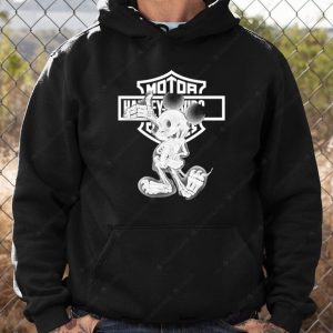 Mickey Mouse Skeleton Harley-Davidson Hoodie, Harley-Davidson Logo Merch