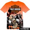 Playful Mickey Mouse And Harley-Davidson Graphic Shirt, Fun Mickey Mouse Gucci in Sunglasses T-Shirt