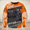 Punisher Skull Live To Ride Ride To Live Harley-Davidson Orange 3D All Over Print Sweatshirt