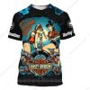 Sexy Pin-Up Women and Motorcycle Engine Shirt, Pin-Up Style Harley-Davidson T-Shirt