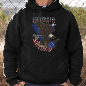 Sturgis Motorcycle Rally 2025 T-Shirt, Patriotic Sturgis Rally Eagle and Flag Graphic Shirt