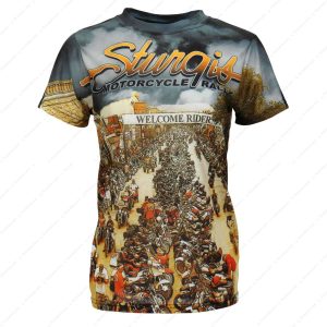 Sturgis Motorcycle Rally Welcome Riders 3D All Over Print Shirt