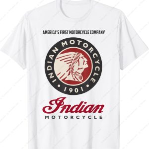 America First Motorcycle Company 1901 Merch, Classic Indian Motorcycle T-Shirt