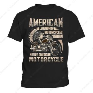 American Legendary Motocycles Indian Merch, Classic American Motorcycle T-Shirt