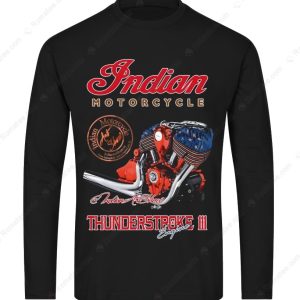 American Pride Thunderstroke 111 Engine Graphic Hoodie, Patriotic Indian Motorcycle T-Shirt