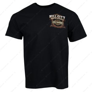 Black Hills Steam Train And South Dakota Vintage Harley-Davidson T-Shirt