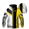 Black and Yellow Triumph Motorcycles Hoodie, Cool Biker Racing Triumph Merch