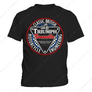 Classic Triumph Bonneville Engineering Shirt, Simple and Elegant Triumph T-Shirt