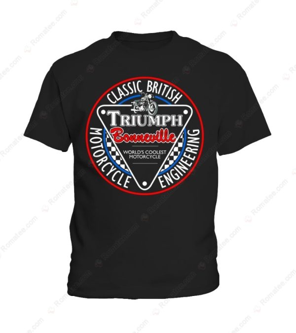 Classic Triumph Bonneville Engineering Shirt, Simple and Elegant Triumph T-Shirt