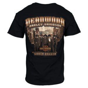 Deadwood South Dakota Harley-Davidson Merch, Classic Black Harley-Davidson T-Shirt