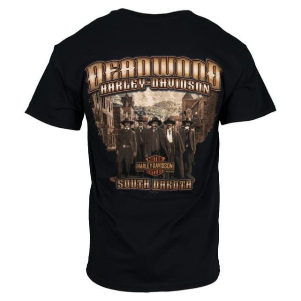 Deadwood South Dakota Harley-Davidson Merch, Classic Black Harley-Davidson T-Shirt