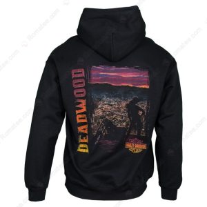 Deadwood Sunset and Rider Harley-Davidson Hoodie, Harley-Davidson Adventure Hoodie