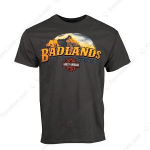 Harley-Davidson Badlands Motorcycle Merch, South Dakota USA Motorcycle Shirt