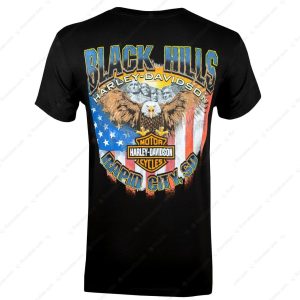 Harley-Davidson Black Hills Eagle T-Shirt, Harley-Davidson American Eagle Rapid City T-Shirt