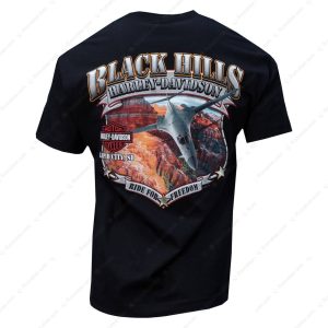 Harley-Davidson Black Hills Ride for Freedom T-Shirt, Fighter Jet Black Hills T-Shirt