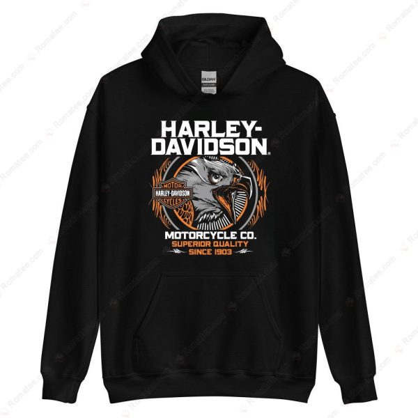 Harley-Davidson Eagle Superior Quality T-Shirt, Harley-Davidson 1903 Heritage Merch