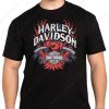 Harley-Davidson Fierce Eagle Graphic Merch, Wisconsin Harley-Davidson Motorcycles T-Shirt