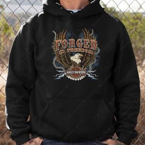 Harley Davidson Forged in Freedom Eagle Merch Harley Davidson Patriotic Eagle Chain Design T Shirt 3 Hoodie