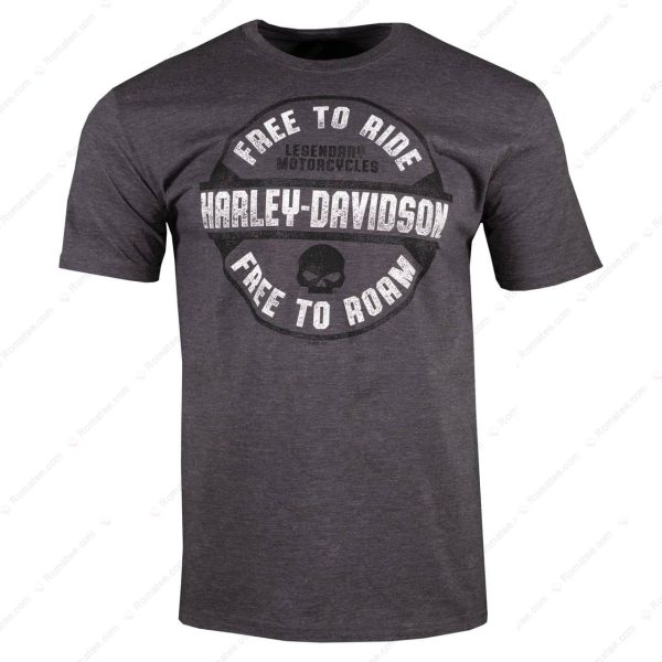 Harley-Davidson Free to Ride And Roam Merch, Sturgis Harley-Davidson Genuine Quality T-Shirt