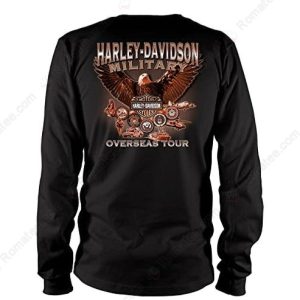 Harley-Davidson Military Overseas Tour Shirt, Harley-Davidson Armed Forces Eagle Long Sleeve T-Shirt